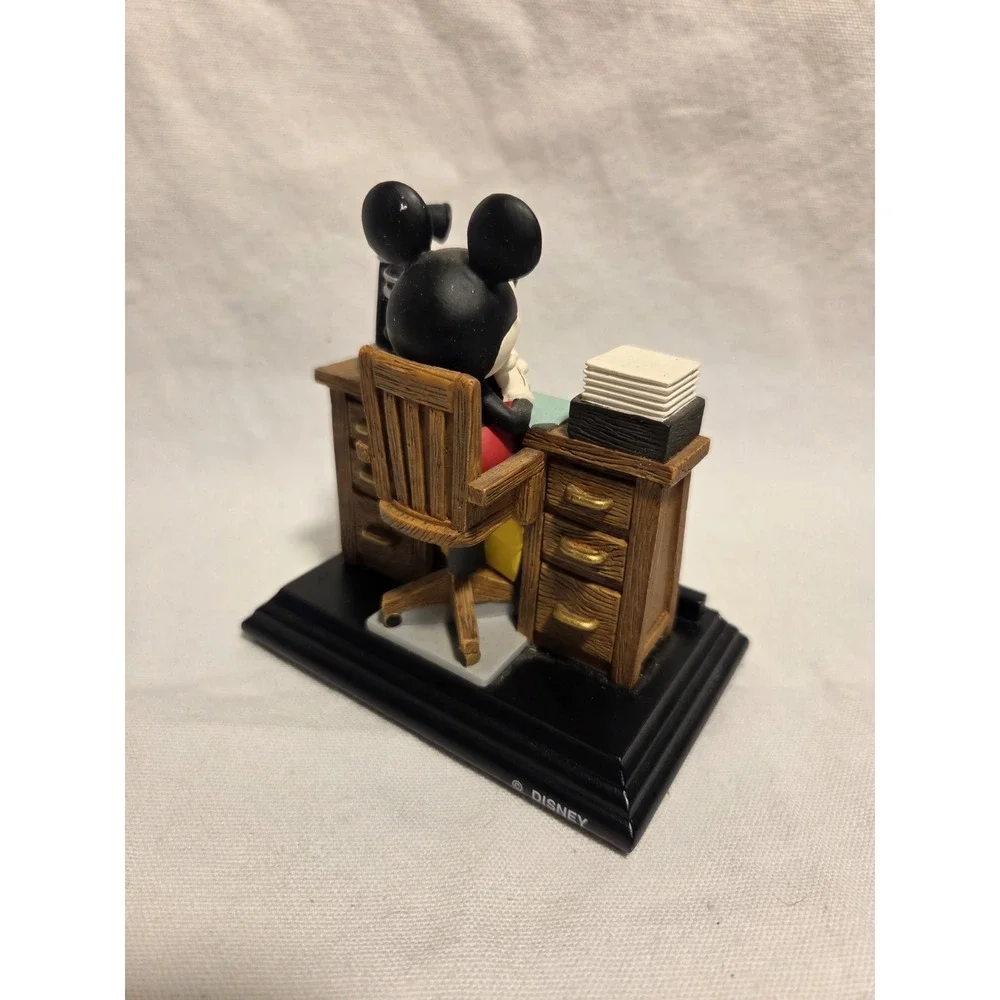 Disney Mickey Mouse Business Card Holder FIGI Graphics Desk Figurine w Box